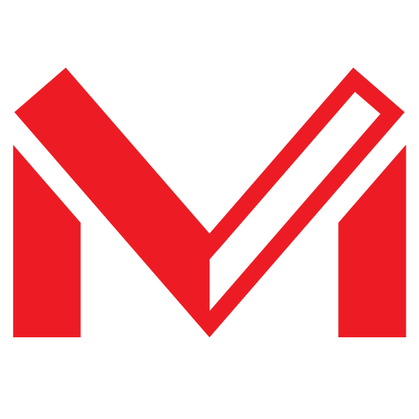 the MVP favicon logo, featuring a bold, red uppercase M with the second half showing only the border